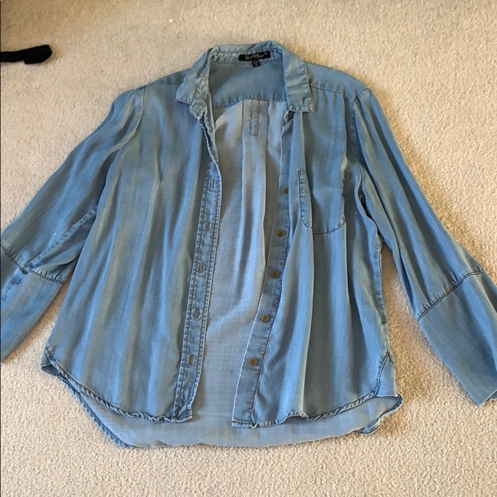 Chambray Cardigan
